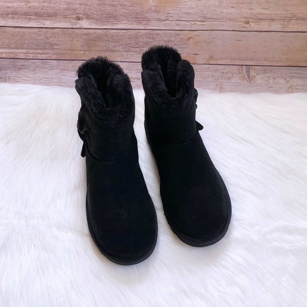 UGG Classic Mini Twist Bootie In Black - Picture 3 of 9